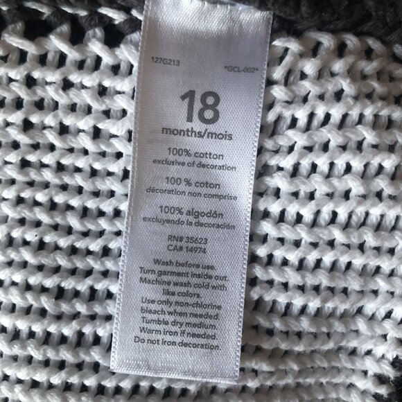 Carter's 12/18M Hooded Zip Up Heavy Sweater - Picture 5 of 5